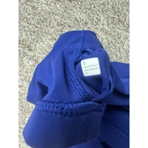 Lululemon Align Tank Top Riverside Blue Size 6 Nulu Yoga Workout Bra - Picture 7 of 10